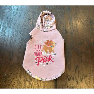 Rare‎ htf DISNEY Parks Tails • Disney Dogs • Dog Sleeveless Hoodie•